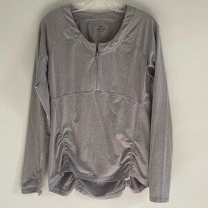 Running Quarter Half Zip Top Gray Small S